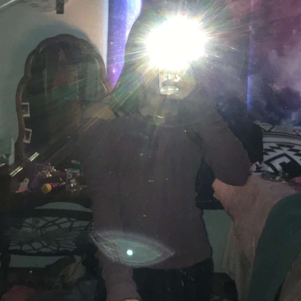 Long sleeve off the shoulder robed shirt